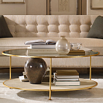 Кофейный стол круглый с полкой на 3-х ножках Round Textured Coffee Table варинант исполнения - 1 | Loft Concept в Челябинске