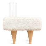 Керамический столик на деревянных ножках «Квадро» варинант исполнения - 4 | Loft Concept в Челябинске