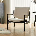 Кресло с каркасом и ножками из древесины и мягкими сиденьем и спинкой Venice варинант исполнения - 3 | Loft Concept в Челябинске