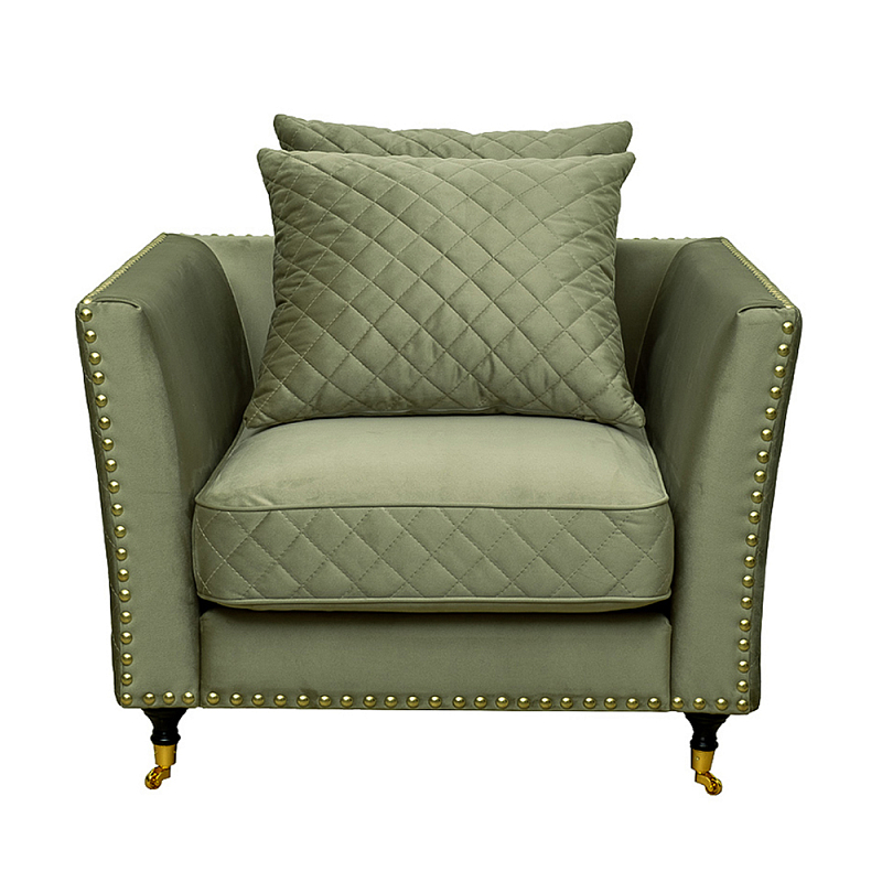 Кресло Jeannel Armchair Темно-синий Оливковый Кресло Jeannel Armchair Темно-синий Оливковый в Челябинске | Loft Concept
