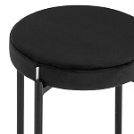 Табурет с мягким круглым сиденьем RIO Black варинант исполнения - 4 | Loft Concept в Челябинске