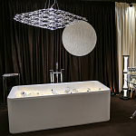 Люстра подвесная с тонкой металлической конструкцией цвета хром Quasar варинант исполнения - 8 | Loft Concept в Челябинске