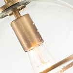 Потолочный светильник с прозрачным стеклянным шаром с эффектом пузырьков Hinkley варинант исполнения - 18 | Loft Concept в Челябинске