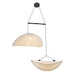 Подвесной светильник с белыми плафонами в форме облака Диаметр 60+60 см Cloud Junction варинант исполнения - 1 | Loft Concept в Челябинске