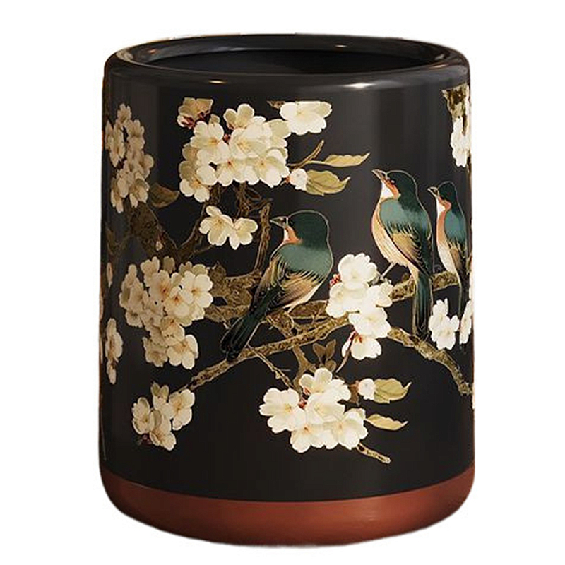 Мусорное ведро в китайском стиле Flower Trash Can Мульти в Челябинске | Loft Concept 