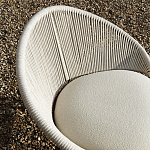 Дизайнерское уличное кресло с веревочной спинкой PETALO Armchair варинант исполнения - 4 | Loft Concept в Челябинске