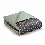 Постельное белье из сатина с принтом треугольники 150х200 см Triangular Dreams варинант исполнения - 1 | Loft Concept в Челябинске