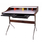 Письменный стол с 2-мя чёрными выдвижными ящиками и нишей с цветными разделителями Ballan варинант исполнения - 3 | Loft Concept в Челябинске