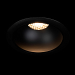 Встраиваемый спот светодиодный круглый черного цвета с углублением Ombra Lux  варинант исполнения - 1 | Loft Concept в Челябинске