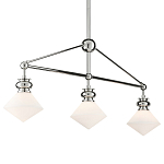 Люстра линейная с ромбовидными плафонами Pointed Diamond Shade варинант исполнения - 2 | Loft Concept в Челябинске