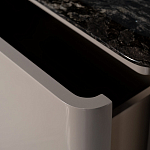 Тумба под телевизор с мраморной столешницей Presentability варинант исполнения - 4 | Loft Concept в Челябинске