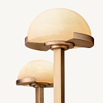 Люстрас 3-мя мраморными плафонами в форме купола Light Warm Light варинант исполнения - 4 | Loft Concept в Челябинске