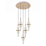 Люстра подвесная с прозрачными фактурными плафонами Reflection of Light варинант исполнения - 1 | Loft Concept в Челябинске