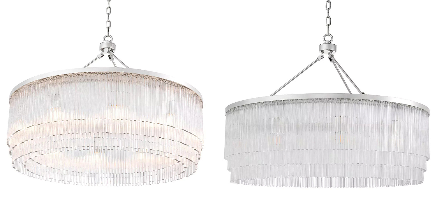 Люстра Eichholtz Chandelier Hector L Nickel Люстра Eichholtz Chandelier Hector L Nickel - Loft-Concept в Челябинске
