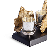 Подсвечник Cozy Light с декором кленовыми листьями варинант исполнения - 2 | Loft Concept в Челябинске