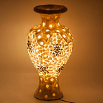 Настольная лампа из перламутра в виде вазы Indonesian Vase варинант исполнения - 2 | Loft Concept в Челябинске