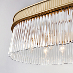 Люстра подвесная овальная со стеклянными трубками Длина 100 см Nembus варинант исполнения - 4 | Loft Concept в Челябинске