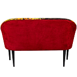 Диван двухместный из натурального бука красный с цветным принтом Impressionism in Art варинант исполнения - 2 | Loft Concept в Челябинске