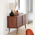 Низкий буфет с 2-мя раздвижными дверцами Toinette Light Cupboard варинант исполнения - 13 | Loft Concept в Челябинске