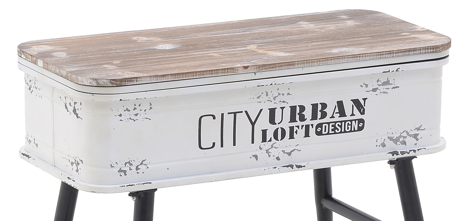 Приставной стол City Urban Loft Design Table white Приставной стол City Urban Loft Design Table white - Loft-Concept в Челябинске
