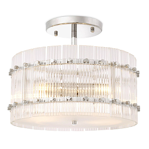 Потолочный светильник Eichholtz Ceiling Lamp Ruby Round Nickel