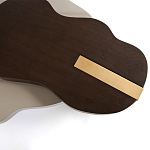 Кофейный стол со столешницей волнистой формы Gale Curved Coffee Table варинант исполнения - 1 | Loft Concept в Челябинске