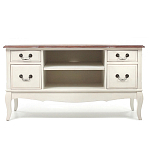 ТВ-тумба из массива берёзы с ящиками и открытыми полками Interiors Romance варинант исполнения - 1 | Loft Concept в Челябинске