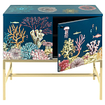 Буфет ручная роспись в морском стиле Cabinet Fondo Marino  варинант исполнения - 3 | Loft Concept в Челябинске