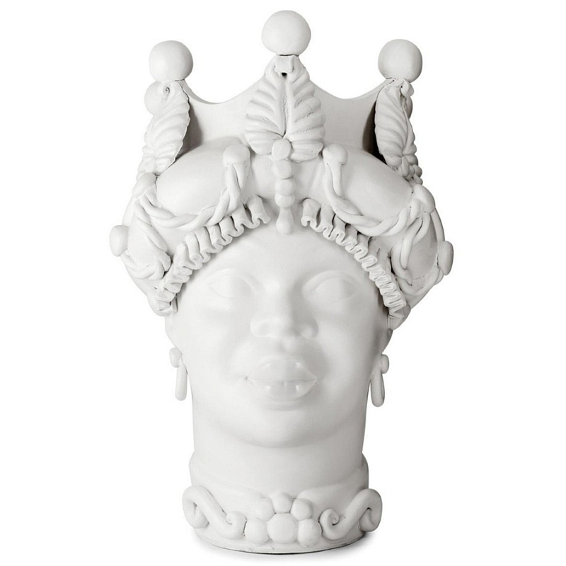 Ваза Vase Moro Lady Baroque White Matt Белый Ваза Vase Moro Lady Baroque White Matt Белый в Челябинске | Loft Concept
