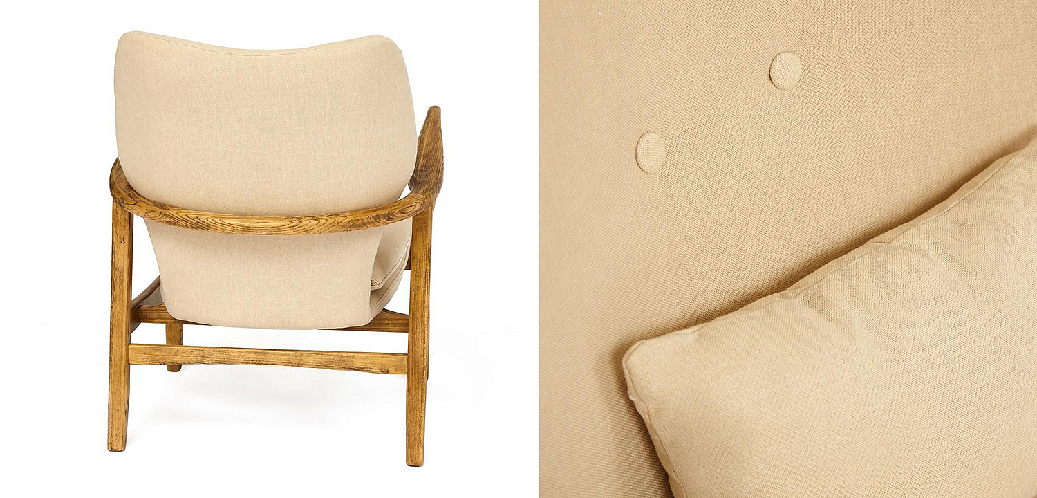 Кресло Makeshift armchair beige Кресло Makeshift armchair beige - Loft-Concept в Челябинске