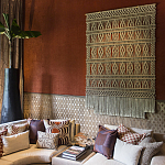 Панно на стену плетеное Макраме бежевый цвет  варинант исполнения - 9 | Loft Concept в Челябинске