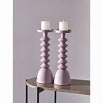 Подсвечник фигурный розовый Bright Accent 36 см варинант исполнения - 3 | Loft Concept в Челябинске