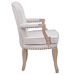 Кресло Aubrey Classical Armchair beige flax варинант исполнения - 2 | Loft Concept в Челябинске