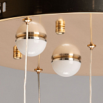 Люстра каскадная с 10-ю прозрачными плафонами Wave Line варинант исполнения - 11 | Loft Concept в Челябинске