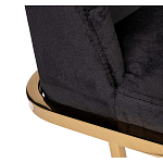 Стул обеденный велюровый черный с золотым каркасом Nobility варинант исполнения - 3 | Loft Concept в Челябинске