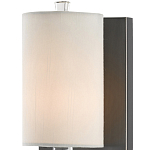 Бра на прозрачном штативе с тканевым абажуром в форме цилиндра Conciseness варинант исполнения - 1 | Loft Concept в Челябинске