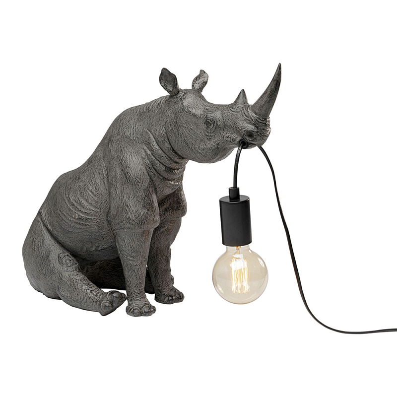 Настольная лампа Носорог Серый в Челябинске | Loft Concept 