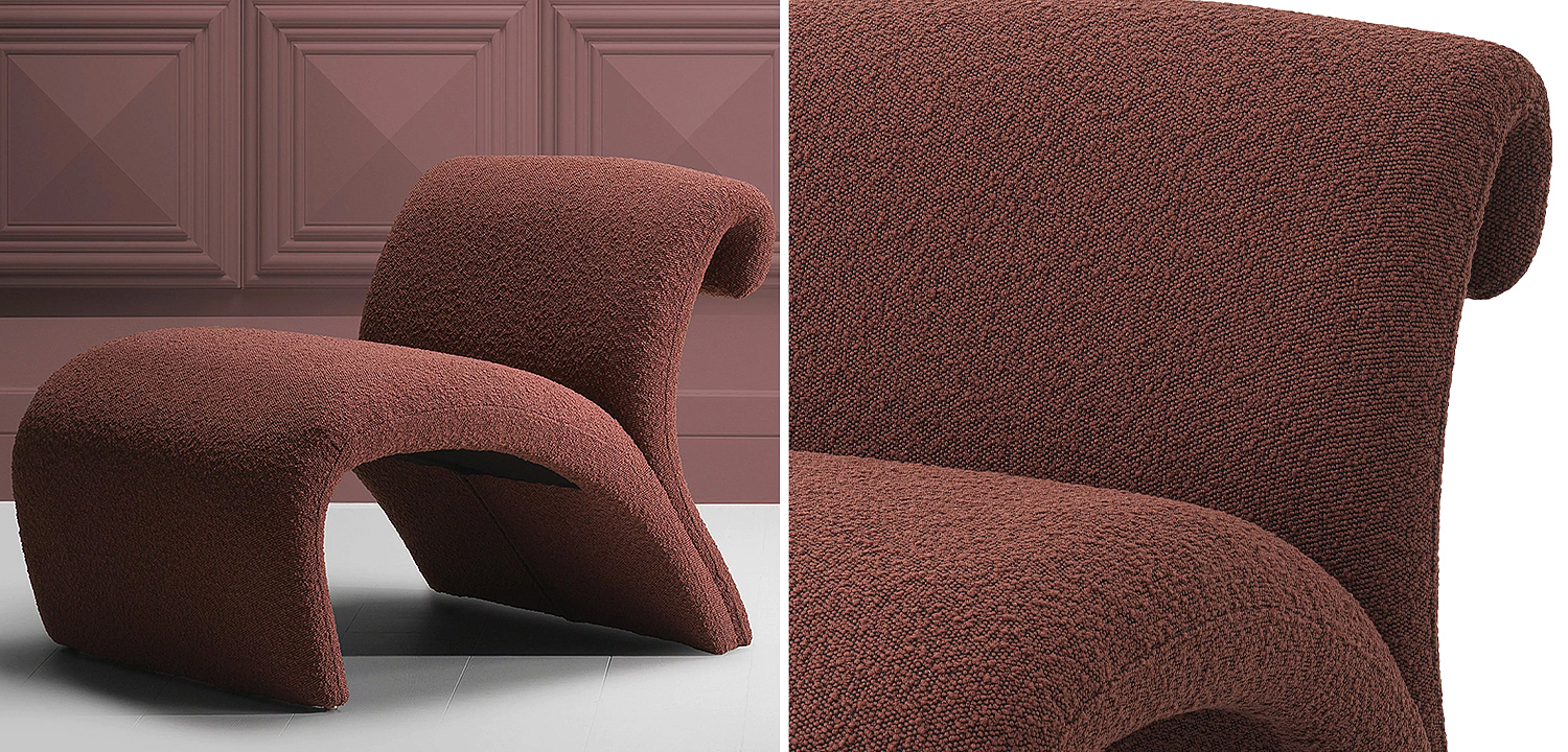 Кресло Eichholtz Chair Vignola Boucle Rouge Кресло Eichholtz Chair Vignola Boucle Rouge - Loft-Concept в Челябинске