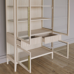 Витрина Primo со стеклянными фасадами и буфетом шпон Светлый дуб варинант исполнения - 5 | Loft Concept в Челябинске