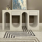 Белая консоль с ящиками Endor White варинант исполнения - 1 | Loft Concept в Челябинске