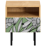 Прикроватная тумба с изображением на ящике Elise Nightstand варинант исполнения - 10 | Loft Concept в Челябинске