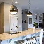 Подвесной светильник с круглым белым плафоном в индустриальном стиле Feiss варинант исполнения - 6 | Loft Concept в Челябинске