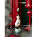 Подсвечник в виде кошки из фарфора с бронзовыми элементами Paradise Cat варинант исполнения - 5 | Loft Concept в Челябинске