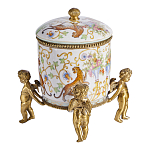 Шкатулка на ангелах из фарфора с бронзовыми элементам Eden Garden варинант исполнения - 2 | Loft Concept в Челябинске