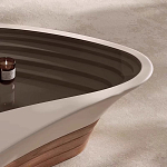 Журнальный столик фигурный со стеклянной столешницей Table Drop варинант исполнения - 4 | Loft Concept в Челябинске