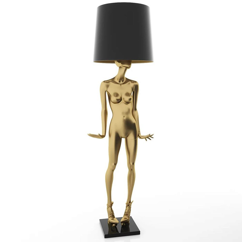 Лампа MANNEQUIN LAMP с абажуром модельный позинг Глянцевый черный Черный матовый Глянцевый белый Белый матовый Серый матовый Золотой Красный в Челябинске | Loft Concept 