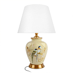 Настольная лампа бежевая с изображением птиц Slip Away варинант исполнения - 7 | Loft Concept в Челябинске