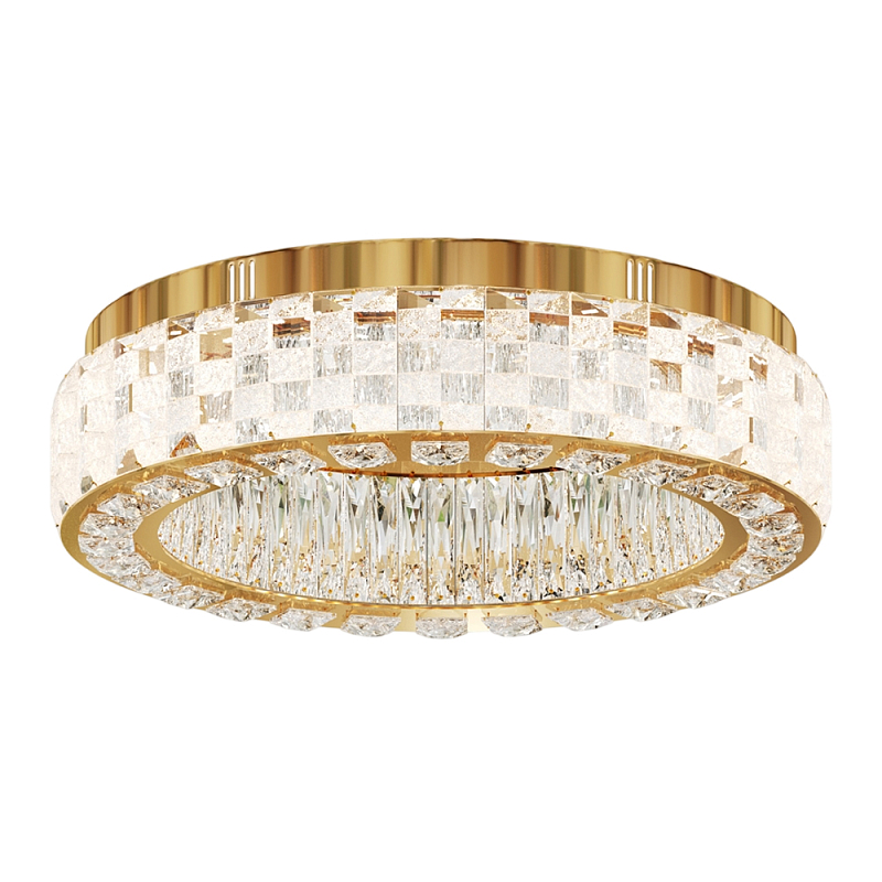 Потолочный светильник Castello 3000К 32Вт Золотой Прозрачный в Челябинске | Loft Concept 