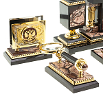 Настольный письменный набор из яшмы Manager Organizer варинант исполнения - 3 | Loft Concept в Челябинске