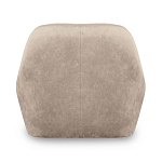 Барный стул со спинкой и подлокотниками на 4-х коричневых деревянных ножках Бежевый Велюр Ava Charm варинант исполнения - 3 | Loft Concept в Челябинске